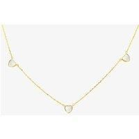 9ct Yellow Gold Mother Of Pearl Heart Necklace 1.19.1640