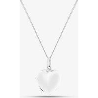 T.H.Baker Women's Sterling Silver Heart Locket Pendant 8.65.1443 | Size: 24 inches