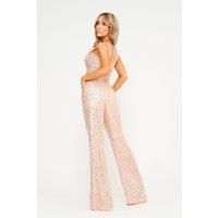 Fia - Gold Sequin Jumpsuit