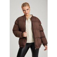 Oversized Gathered Puffball Coat