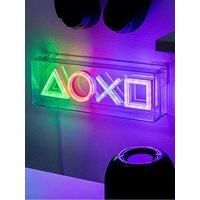 Playstation Icons LED Neon Light - Officially Licensed Free Standing or Wall Mountable Light Sign - Game Room Accessories & Decor for Gamers | Paladone