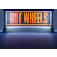 Hot Wheels Garage & Display Light - Officially Licensed Mattel Merchandise, Light Up Case Holds 7 Cars, Customisable Background, Gift for Collectors | Paladone
