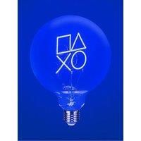 Paladone PlayStation Decorative LED Neon E27 Screw Bulb - Add to Any Edison Compatible Lamp, Officially Licensed Gaming Collectible Gift, for Bedrooms & Homes, Blue