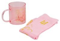 Wicked Movie Glass Mug & Socks Gift Set - Officially Licensed Disney Gift Fans, Green Tinted Defy Gravity Mug & Cozy Emerald City Ankle Socks | Paladone