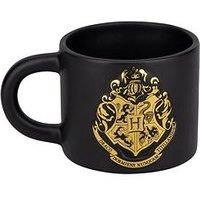 Paladone Hogwarts Crest Embossed Mug, Black & Gold Foil Officially Licensed Harry Potter 400ml Large Coffee Cup for Tea & Hot Chocolate, Merchandise & Gifts for Fans