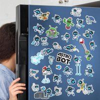 Astro Bot Fridge Magnet Set
