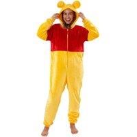 Disney Winnie The Pooh Onesie for Women | Winnie The Pooh Costumes | Womens Fleece Pyjamas | Official Winnie The Pooh Merchandise | Yellow |X-Large