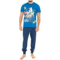 SONIC THE HEDGEHOG Pyjamas | Sonic Mens Pyjamas | Cotton Mens PJs Sets | Blue | XX-Large