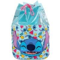 Disney Stitch Swimming Bag | Girls Drawstring Bag | Stitch Backpack | Official Merchandise | Blue One Size