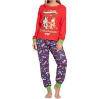 Bluey Pyjamas | Heeler Family Womens Christmas Pyjamas | Long Sleeve Womens PJs | Red X-Large