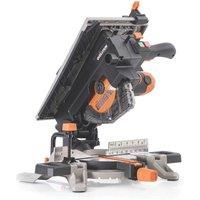 Evolution Power Tools R210MTS-G2 Convertible Mitre/Table Saw, Compact Multi-Function & Multi-Material Cutting, -47£ Bevel & +/- 45£ Mitre Angle, TCT Blade Included Cuts Wood, Plastic, Metal, 210mm