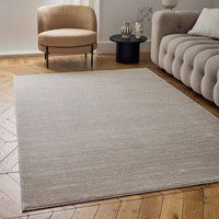 MODERN RUGS AND RUNNERS IN CREAM BEIGE AND GREY FOR LIVING ROOM BEDROOM KITCHEN