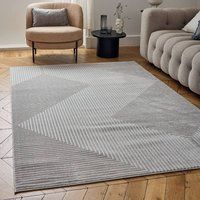 MODERN RUGS AND RUNNERS IN CREAM BEIGE AND GREY FOR LIVING ROOM BEDROOM KITCHEN
