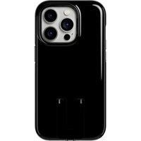 Tech21 EvoCrystal Kick case for iPhone 14 Pro - MagSafe compatible - Impact Protection - Kickstand - Obsidian Black