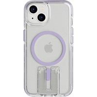 Tech21 EvoCrystal Kick case for iPhone 14 - MagSafe compatible - Impact Protection - Kickstand - Lilac