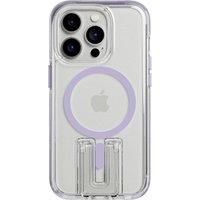 Tech21 EvoCrystal Kick case for iPhone 14 Pro - MagSafe compatible - Impact Protection - Kickstand - Lilac