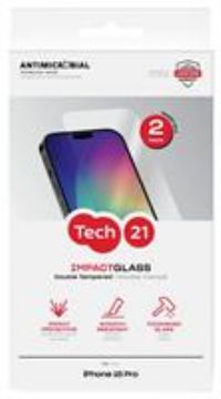 Tech21 iPhone 15 Pro Glass Screen Protector Twinpack