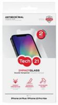 Tech21 iPhone 14 Plus Glass Screen Protector Twinpack
