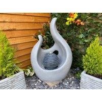 Tranquility Abstract Flame Solar Powered Water Feature