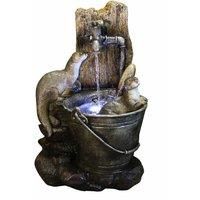 Tranquility Otters At Tap Animal Mains Powered Water Feature