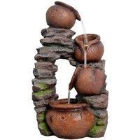 Tranquility Copper Dale Falls Traditional Solar Water Feature