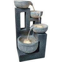 Tranquility Mirage Cascade Contemporary Solar Water Feature