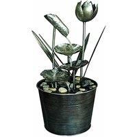 Tranquility Zinc Flower Mains Powered Water Feature