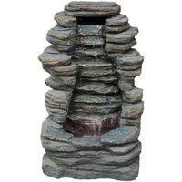 Tranquility Mini Rock Cascade Rock Effect Solar Water Feature