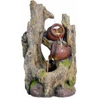 Hemlock Solar Powered Water Feature,Waterfall, Water Fountain, Garden Decoration, Garden Feature