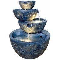 Golden Leaf Solar Powered Water Feature, Waterfall, Water Fountain, Garden Decoration, Garden Feature