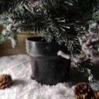 Samuel Alexander 90Cm Flocked Lapland 3Ft Mini Christmas Tree In Pot Snowy