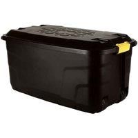 75L Heavy Duty Trunk on Wheels Sturdy, Lockable, Stackable and Nestable Design