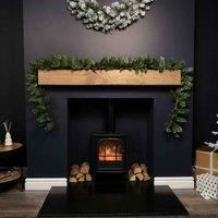 2.7m Plain Green Christmas Garland with 200 Bullet Tips