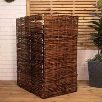 Choice of Size: Single, Double or Triple Garden Patio Willow Wheelie Bin Screen Hideaway (1.16m x 61cm Single Garden Patio)
