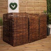 Choice of Size: Single, Double or Triple Garden Patio Willow Wheelie Bin Screen Hideaway (1.16m x 1.83m Triple Garden Patio)