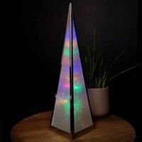 Samuel Alexander Premier Christmas 45Cm Holographic Pyramid With Multi Colour Led Lights