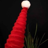 Samuel ALEXANDER 51cm Large Sitting Plush Christmas Gonk with Grooved Hat in Red