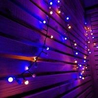 3.75M 150 LED Frosted Berry Christmas Cap Lights Rainbow Timer Indoor or Outdoor