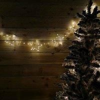 2.6m Set of 10 Star Curtain Lights 227 Warm White LEDs Microbrights Lights