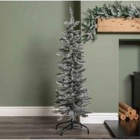 Choice of Size: Grey Artificial Pencil Tree with Green Metal Stand