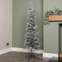 Choice of Size: Grey Artificial Pencil Tree with Green Metal Stand