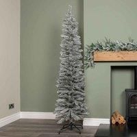 Choice of Size: Grey Artificial Pencil Tree with Green Metal Stand