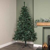 Samuel ALEXANDER 7ft (2.1m) Green Artificial Christmas Tree with Green Metal Stand and 743 Tips