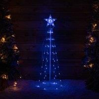 1.2M Light up Smart Christmas Cone Tree with Multi-Action RGB LEDs
