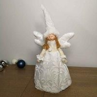 Samuel Alexander 35Cm Premier Christmas Tree Top Angel Decoration In White