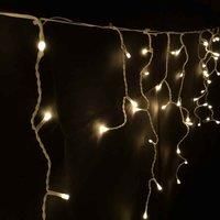 Samuel Alexander 300 Led 7.5M Premier Christmas Outdoor 8 Function Icicle Lights In Warm White