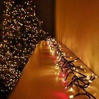 Samuel Alexander 480 Led 6.2M Premier Clusterbrights Indoor Outdoor Multifunction Mains Operated Christmas Cluster Lights With Timer In Red & Vintage Gold