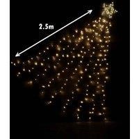 2.5m 247 Warm White LED Shooting Star Multifunction LED Christmas Decoration
