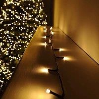 1000 LED 80m Premier SupaBrights Indoor Outdoor Christmas Multi Function Mains Operated String Lights with Timer in Vintage Gold