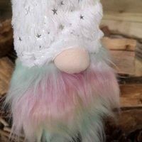 Samuel Alexander 70Cm Festive Christmas Rainbow Haired Plush Gonk Dangly Legs & Starry Hat